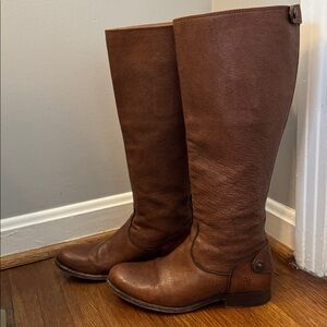 Frye Tan Leather Boots